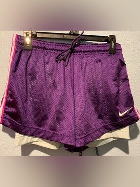 Nike Purple Mesh Athletic Shorts
